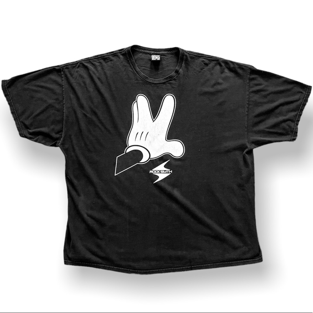 XX-Large Y2K Rock Smith Mickey Mouse Hand Graphic Tee